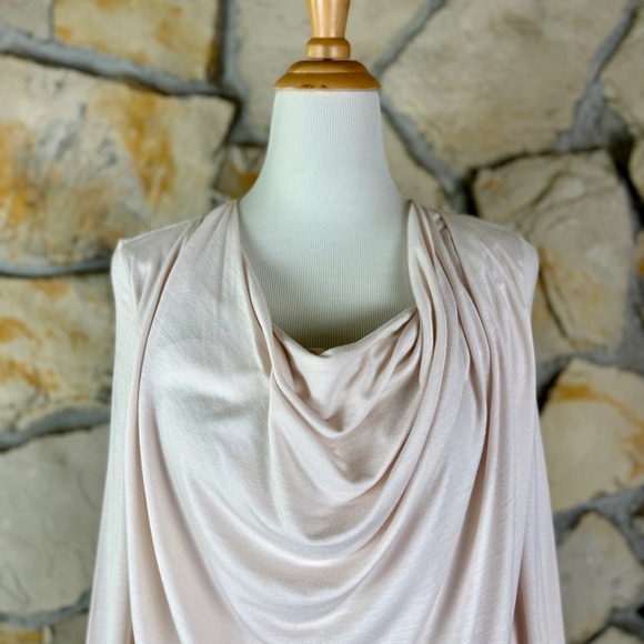 Givenchy Drape Neck Knit Top Palest Pink | M - Picture 2 of 5